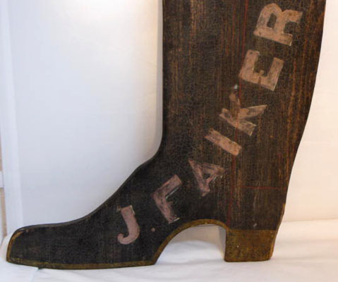 Paint Decorated Two Sided Boot Trade Sign