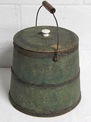 Painted Bucket With Lid