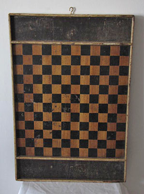 19th C. Painted Game Board