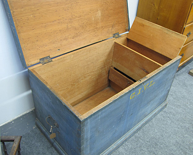 Blue Blanket Box