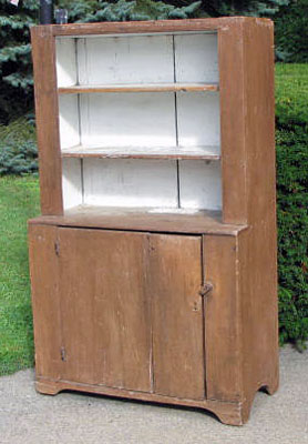 Open Top Stepback Cupboard