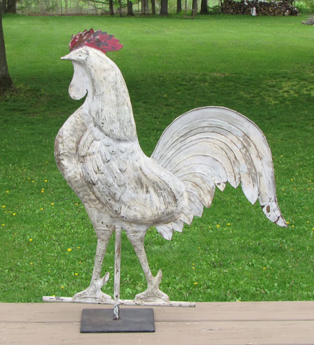 Painted Rooster Weathervane