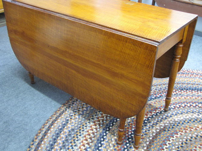Tiger Maple Drop Leaf Table