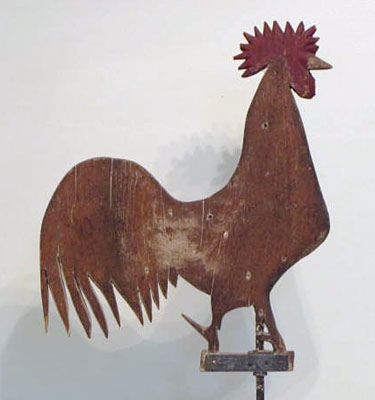 Wooden Folk Art Rooster